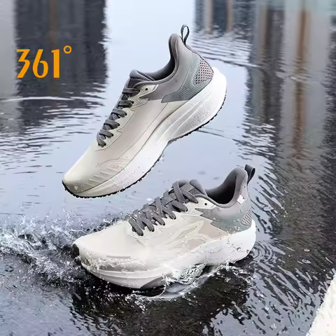361 Degrees Rainblock 8.0 Men Running Shoe New Mesh Airy Grippy Water Repellent Shock-Absorbing Jogg