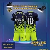 PERS1B B4NDUNG TH1RD 2022-2023 SHORT INDO LEAGUE/ FULL Design_ Free custom Name and number
