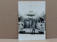 【早期黑白老照片】LST-224 中華民國海軍中程軍艦 中國青年反共救國團海上戰鬥營 中海級戰車登陸艦 中字號  開口笑