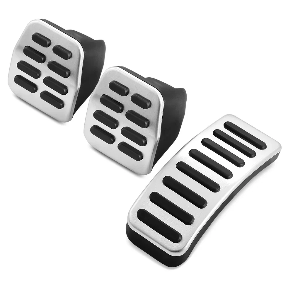 Stainless Steel Car Gas Brake Pedals MT/AT Pedal Cover for Seat Ibiza 6K 6L 6J Skoda Fabia VW Polo 9