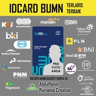 Cetak idcard id card BUMN Terbaru name tag baru GLOSSY MENGKILAP - E-money Mandiri