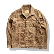 Uniqlo Brown Corduroy Jacket(M) มือสอง รอบอก 44”