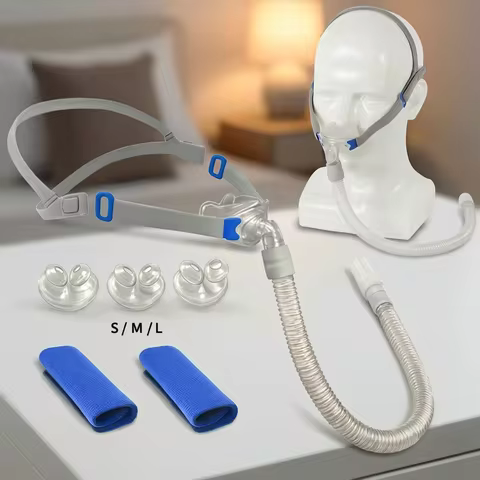 Universal Nasal Pillow with 2pcs CPAP Mask Strap Covers, CPAP Mask Anti Snoring Sleep Apnea Auto CPA