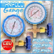 CEO 🇲🇾 [ CT-466 ] Manifold Gauge R22 R134a R12 Aircond Air Conditioner Refrigerant Recharge Gas Meter Kereta