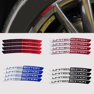 4x Limited Edition 3D Car Stickers Emblem Badge Auto Wheel Hub Stickers Bicycle Motorcycle Auto Whee