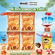 Combo 4 Gói Bánh Mochi Vị Tiramisu Kem Trân Châu 120g (Kimochi Tiramisu Cream Boba)