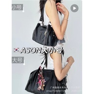 Motorcycle Bag Underarm Lee Tea Kernel Korea 24FWmini Same Style One-Shoulder Strayer Bag Leather Su