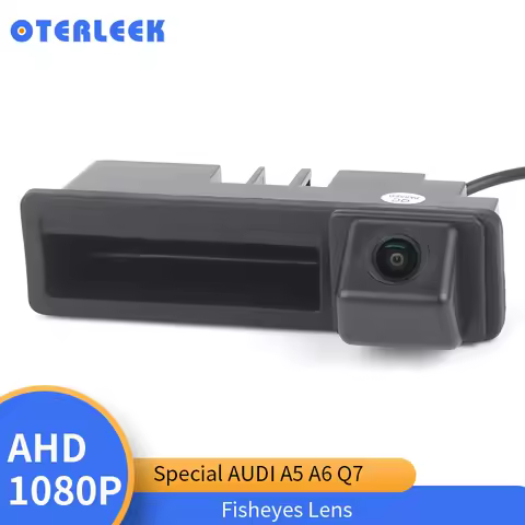 1080P AHD Fish eyes lens wide viewing angle trunk handle camera for audi A5 A6 Q7 RS4 RS3