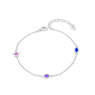 TAKA Jewellery Crystals &amp; 925 Silver Bracelet
