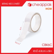 CBK6C - Combo of 12 rolls of super sticky double-sided tape - Size 4.8cm x 8m - Double-sided tape -C