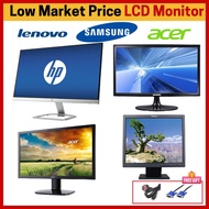 HP / SAMSUNG / ACER / LENOVO /17'' 19'' 22''23''Inch MONITOR VGA/HDMI/DISPLAY Second Hand