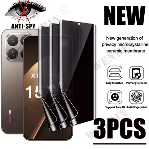 3 Pcs Privacy Hydrogel Screen Protector For Xiaomi 17T 15T Pro 14T Pro Privacy Screen Protector