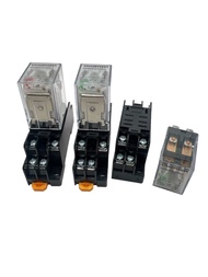 LY2  LY2N  10A RELAY 12VDC  24VDC110V 220VAC +Socket ได้ทั้งชุด หรือตัวเลือกเดี่ยวระบุที่ตัวเลือก