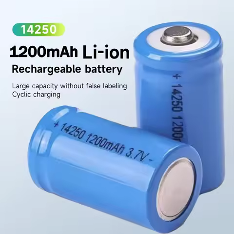 1-24PCS 3.7V 1200mAh Lithium Battery 14250 LS14250 ER14250H 1/2-R6 1/2 AA ER14250 Rechargeable Batte