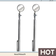 Circular Telescoping Pocket Inspection Mirror, 30mm Diameter, 4-1/2 Inch to 18 Inch Extended Handle 