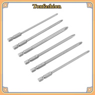 TONFASHION 10pcs Screwdriver Bit Set, S2 Steel 1/4 Inch Hex Shank Cross Head Screwdriver Bits, 100mm
