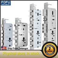 Metal Stainless Steel Electronic Lock Body 6068 Fingerprint Lock 240*24mm Square Bolt