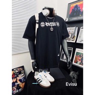 EVISU/God of Fortune 2026 Round Neck Short-Sleeved T-Shirt Couple Style Men Style Casual Business 10