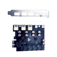 btsg PCIe Expansion Card PCIe To USB 3 2 Card 3 USB Type 2 USB Type C Easy Install