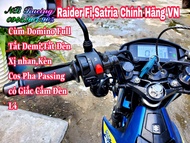 Cùm Trái Cùm Trái Domino Chế Satria VN Raider Fi Đầy đủ chức năng Có Nguồn Trợ Sáng