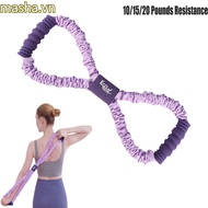 8-Line Puller, Elastic Band Multi-functional Yoga Tensioner, Portable Silicone Rope 10/15/20 Pounds 