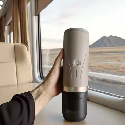 Portable luxury coffee machineNEW Color Matte Khaki Coffee Pod Machine Portable Espresso ODM Customi