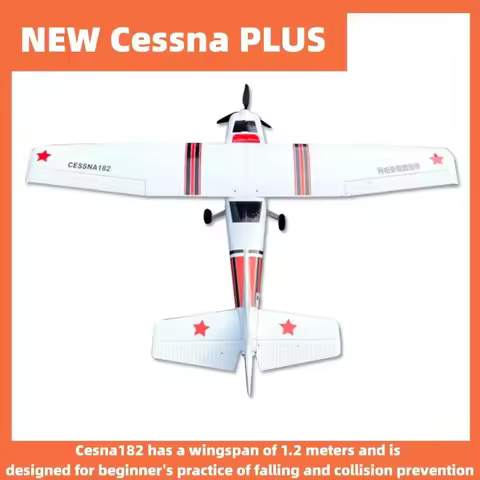 Rc Cessna 182 Single/Double Engine 1200mm Wingspan Model Trainer Aircraft Fpv Glider Fixed Wing Mode