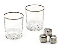 日本Frozen Cube 冰玻璃酒杯 連不銹鋼冰塊 套裝（歡迎使用消費卷/Alipay/Tap&Go)