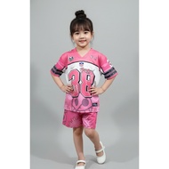 D4 Kids Unisex Streetwear Number Character Kids Jersey Set