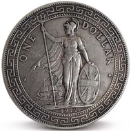 39mm Silver Round British Station Yang Yuan Datou Daqing Silver Coin Dayang Dragon Yang Silver Coin Ancient Coin Craft Play✿3.15