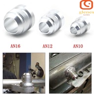 GLENES Silver Male Aluminium Weld, Aluminum AN4-AN20 Straight Male Weld Fitting Adapter, Welding Joi
