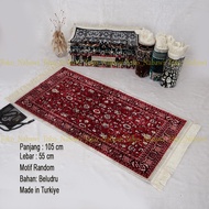 Albeit Prayer Rug Size 105cm x 52cm Thick Velvet Made in Turkiye