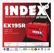 INDEX BATTERY รุ่น(EX80L) 55D26L ใช้กับรถ Toyota : Corolla Corona Honda : Accord (93-02) Nissan : Te
