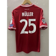MULLER jersey 12-13 Bayern jersey ROBBEN SCHWEINSTEIGER Top Quality Retro Soccer Jersey custom T-shi