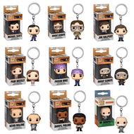 FUNKO POP Vinyl Figure Keychain The Office Dwight Schrute Mike/Scott/Philbin/Malone Action Figurine 
