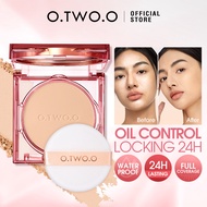 O.TWO.O Oil-control Compact Powder Foundation Waterproof Matte Face Powder Bedak Original