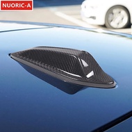 Carbon Fiber Roof Shark Fins Panel Decoration Cover Trim For BMW 3 4 Series i3 i4 X7 2022-2024 Car S
