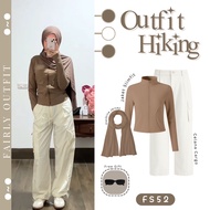 CHELSEA Trendy Sports OnesetChelsea (Pashmina + Jacket + Pants) 4in1 Sports Set - FS51