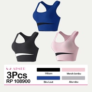 AIMER Bra (3PCS) Color Combination Women's Bra Basic Teenage Underwear Seamless 888