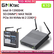 GMKtec K10 MINI PC Intel i9 13900HK DDR5 5200MT/s M.2 2280*3 Windows Gaming Desktop Office Computer 
