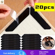 Free Shipping20pcs Rug Gripper Anti-Slip Carpet Tape Reusable Washable Double Sided Rug Sticker for 