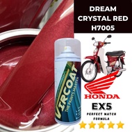 [HONDA EX5 RS Dream Crystal Red H7005 ] Cat Motor Aikka DIY Aerosol Cat Spray Motor Merah Crystal| Motor Paint