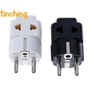 [TinCh-t] 1 to 2 Splitter Germany France 5mm plug to universal UK/US/EU/AU 2/ 3 pin soet [NEW]