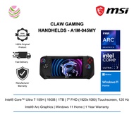 MSI Claw A1M-045MY 7" Gaming Handhelds (Ultra 7 155H, 16GB, 1TB, Intel Arc, W11H, Touchscreen)