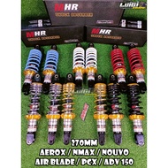 MHR REAR SHOCK ABSORBER 270mm NMAX / AEROX / NOUVO / PCX / ADV / AIR BLACK / X-MAX THAILAND MADE