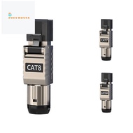 1Pcs RJ45 Ethernet Cable Connectors RJ45 Metal Tool Free Easy Termination Plug 2000MHz 40G LAN Cable