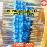 RESISTOR METAL FILM 0.5W 150OHM 1/ 2 Watt 150 Ohm