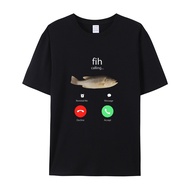 Hot Trend T-Shirt " Fih calling" Unisex Loose Form Soft Cotton