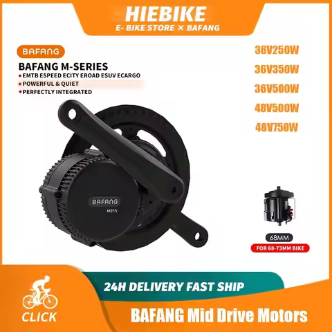 Mid Drive Motors BAFANG 250W 350W 500W 750W BBS02B BBS02 BBS01 36V 48V Motors for BBS 68-73cm 8Fun E