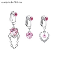 { MY Fashion }   New Faux Belly Butterfly Fake Belly  Heart Zircon Clip On Umbilical Navel Fake  Car